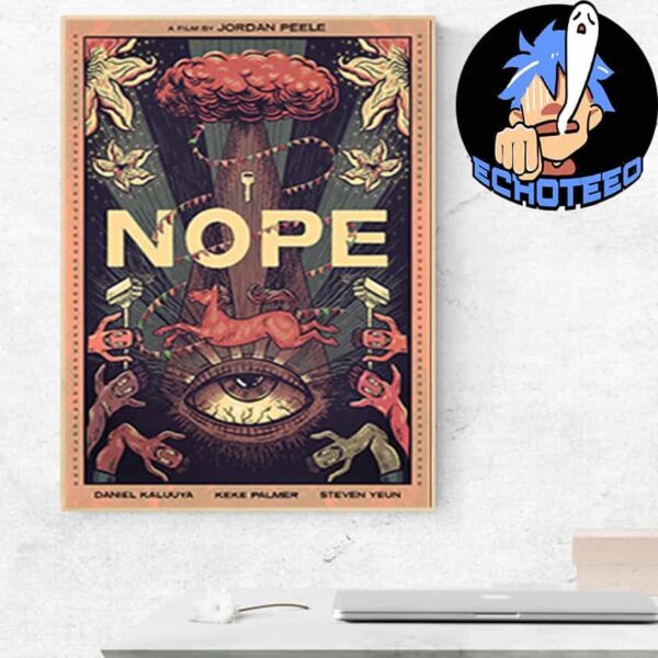 NOPE Alternate Movie Poster Concept 2024 Artwork By Sam Dunn Illustration Home Decor Poster Canvas