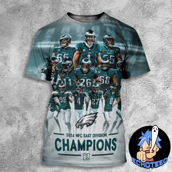 Philadelphia Eagles The NFC East Champions NFL 2024-2025 All Over Print Essentials Unisex T-Shirt