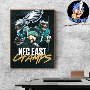 Philadelphia Eagles The NFC East Champions On Dec 30th 2024 NFL 2024-2025 Home Decor Poster Canvas