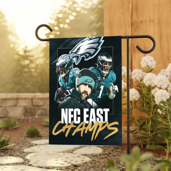 Philadelphia Eagles The NFC East Champions On Dec 30th 2024 NFL 2024-2025 House Garden Flag Home Decor