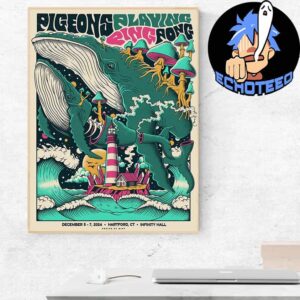 Pigeons Playing Ping Pong Connecticut Run On Dec 5 7 2024 At Infinity Hall Hartford US Home Decor Poster Canvas