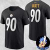 Pittsburgh Steelers TJ Watt Playmaker T-Shirt Merchandise Two Sides Essentials Unisex T-Shirt