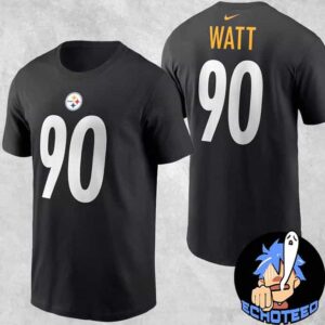 Pittsburgh Steelers TJ Watt Nike Player Name And Number T-Shirt Merchandise Essentials Two Sides Unisex T-Shirt