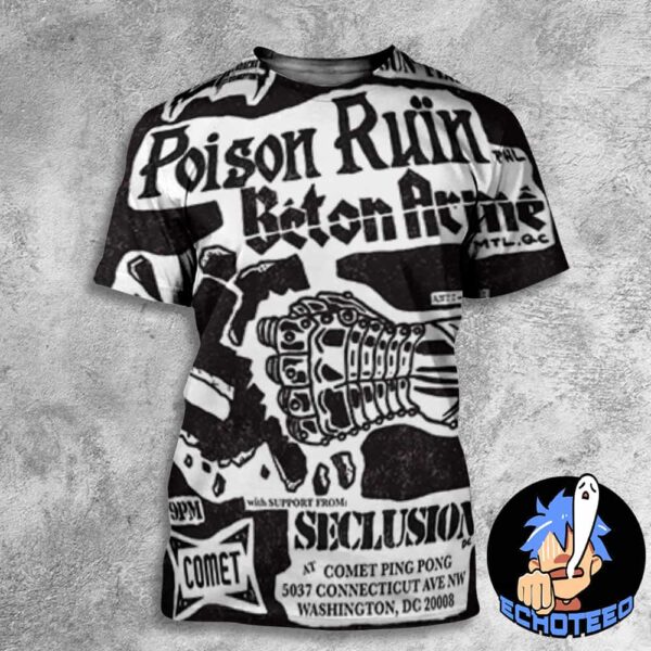 Poison Ruin And Beton Arme Performances On Feb 23th 2025 At Comet Ping Pong Washington DC US All Over Print Essentials Unisex T-Shirt