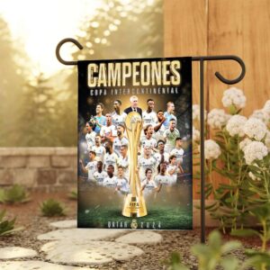 Real Madrid Champions of the Intercontinental Cup FIFA 2024 House Garden Flag Home Decor