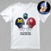 NCAA 2024-2025 Bowl Games CFP Playoff First RD Indiana Hoosiers vs Notre Dame Fighting Irish December 20th 2024 At Notre Dame Stadium Skull Helmet Head To Head Essentials Unisex T-Shirt