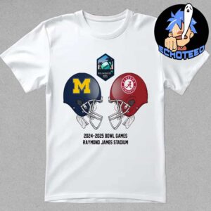 ReliaQuest Bowl NCAA 2024-2025 Bowl Games Alabama Crimson Tide vs Michigan Wolverines At Raymond James Stadium December 31 2024 Essentials Unisex T-Shirt