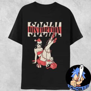 Social Distortion Torn Logo Holiday Pinup T-Shirt Merchandise Essentials Unisex Shirt