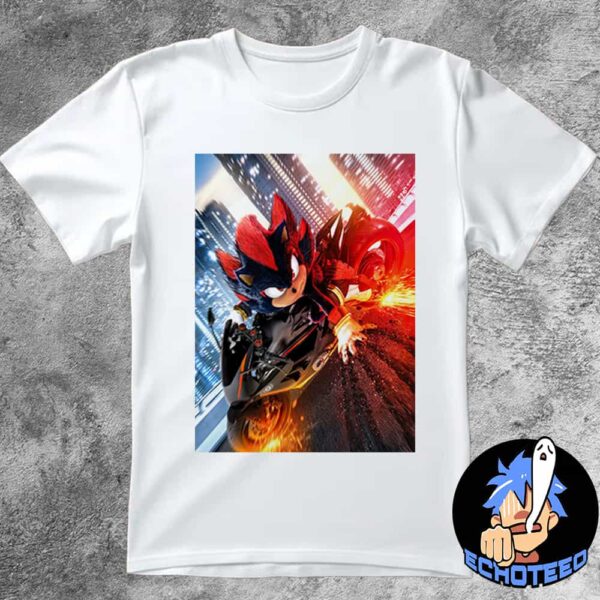 Sonic 3 Shadow Paramount Pictures Movie Poster On Dec 20th 2024 At Theaters Essentials Unisex T-Shirt