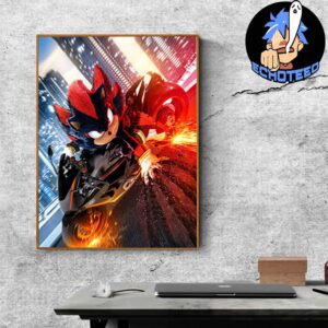 Sonic 3 Shadow Paramount Pictures Movie Poster On Dec 20th 2024 At Theaters Home Decor Poster Canvas