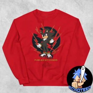 Sonic the Hedgehog 3 Fueled By Chaos Crewneck Sweatshirt Merchandise Essentials Long Sleeve Unisex T-Shirt