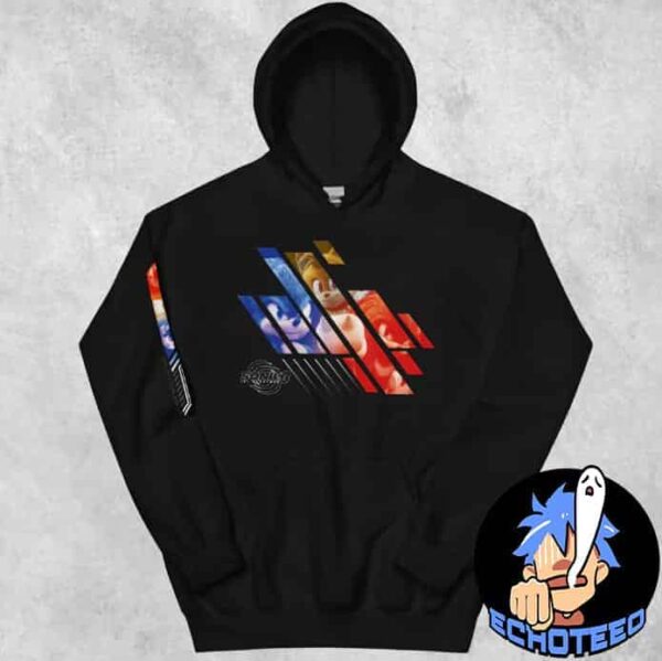 Sonic the Hedgehog 3 Team Sonic Unisex Hoodie All Over Print Essentials Long Sleeve Shirt