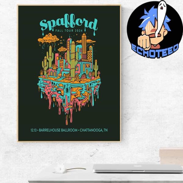 Spafford Fall Tour 2024 On Dec 13th 2024 At Barrelhouse Ballroom Chattanooga Tennessee Home Decor Poster Canvas