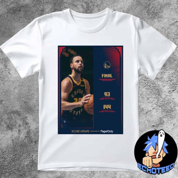 Stephen Curry Golden State Warriors VS Memphis Grizzlies With Score 93-144 NBA 2024-2025 Essentials Unisex T-Shirt