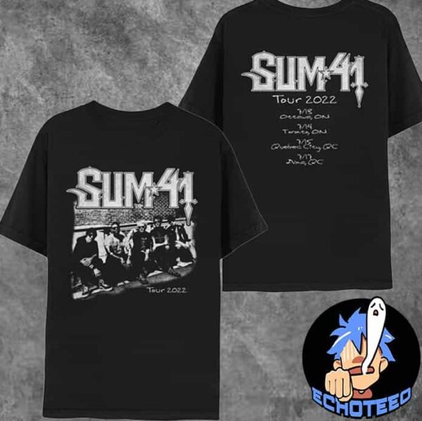 Sum 41 Canada 2022 Black Itin Tee Merchandise Two Sides Essentials Unisex T-Shirt