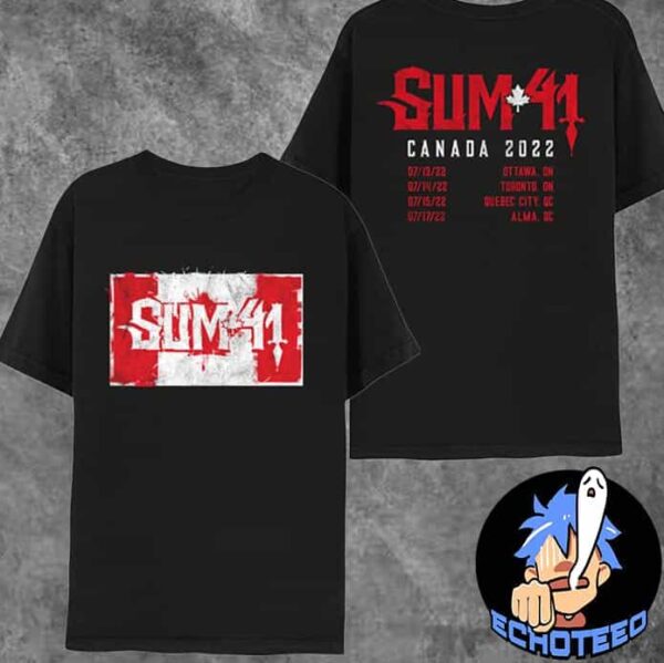 Sum 41 Canada 2022 Maple Leaf Itin Tee Merchandise Two Sides Essentials Unisex T-Shirt