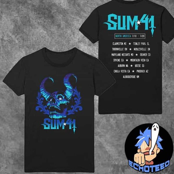 Sum 41 S41 Blue Demon Itin Tee Merchandise Two Sides Essentials Unisex T-Shirt