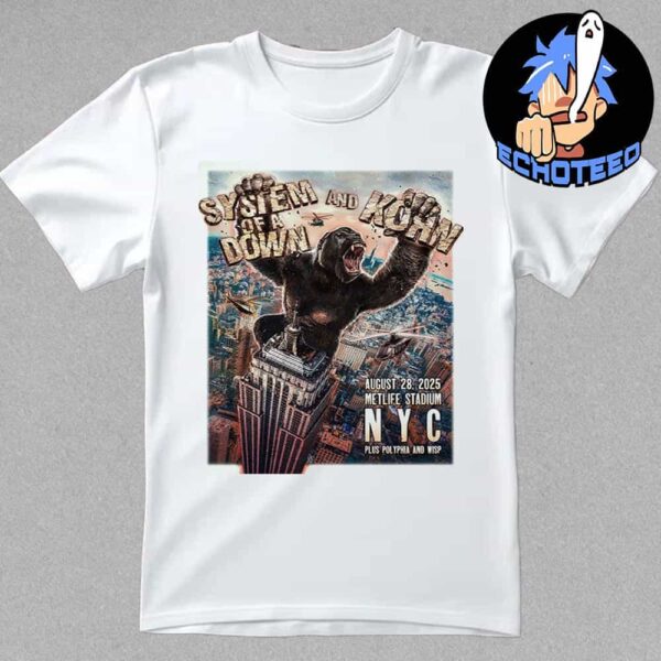 System Of A Down And Korn On Aug 28th 2025 At MetLife Stadium New York City Essentials Unisex T-Shirt