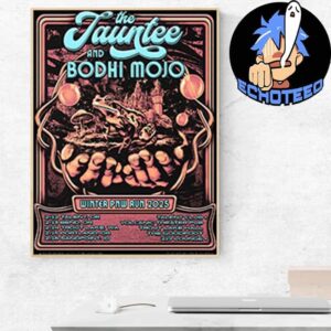 The Jawntee With Bodhi Mojo Winter Pacific PNW Run 2025 Tour Dates Poster By Chris Stein Home Decor Poster Canvas