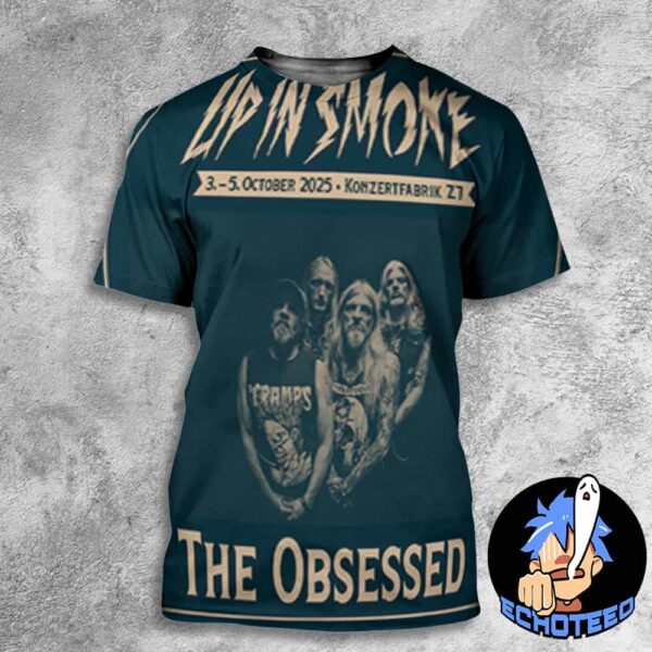 The Obsessed Up In Smoke Festival On Oct 3 5 2025 At Konzertfabrik Z7 All Over Print Essentials Unisex T-Shirt