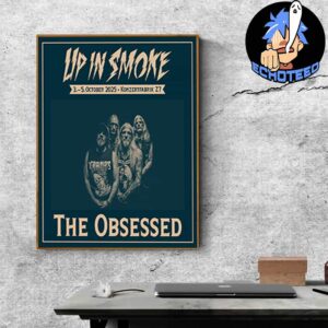 The Obsessed Up In Smoke Festival On Oct 3 5 2025 At Konzertfabrik Z7 Home Decor Poster Canvas