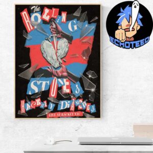 The Rolling Stones The Anniversary Edition Of Hackney Diamonds At Racket New York City Home Decor Poster Canvas