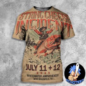 The String Cheese Incident Two Nights In New Braunfels On Jul 11 12 2025 At Whitewater Amphitheater Texas All Over Print Essentials Unisex T-Shirt