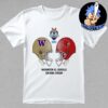 NCAA 2024-2025 Bowl Games CFP Playoff First RD Tennessee Volunteers vs Ohio State Buckeyes At Ohio Stadium Skull Helmet Head To Head Essentials Unisex T-Shirt