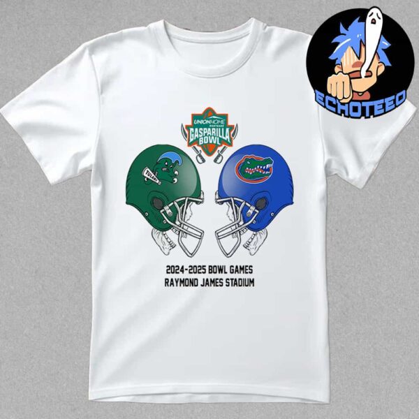 Union Home Mortgage Gasparilla NCAA 2024-2025 Bowl Games Tulane Green Wave vs Florida Gators At Raymond James Stadium Essentials Unisex T-Shirt