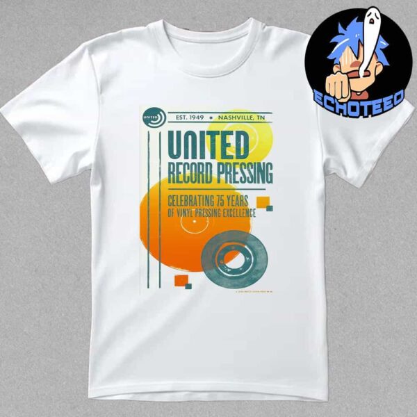 United Record Pressing 15th Anniversary Celebration 2024 Artwork By Nick Larson Essentials Unisex T-Shirt