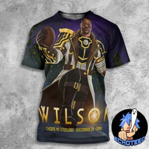 Wilson Pittsburgh Steelers VS Kansas City Chiefs On Dec 25th NFL 2024-2025 X Arcane All Over Print Essentials Unisex T-Shirt