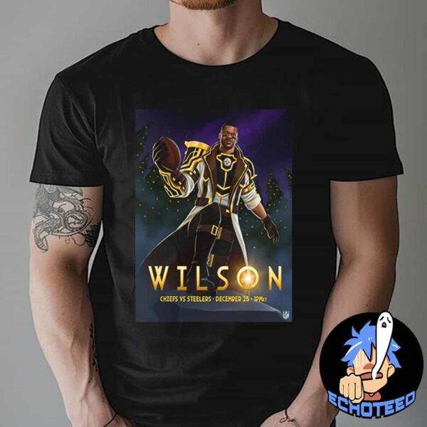 Wilson Pittsburgh Steelers VS Kansas City Chiefs On Dec 25th NFL 2024-2025 X Arcane Essentials Unisex T-Shirt