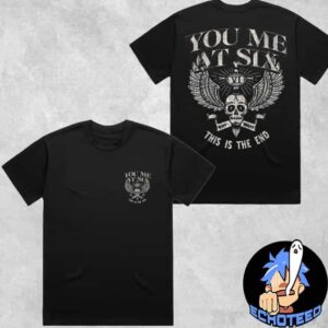 You Me At Six Flying Skull T-Shirt Merchandise Two Sides Essentials Unisex Shirt