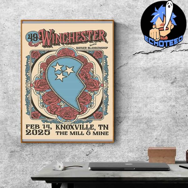 49 Winchester With Bayker Blankenship Performance On Feb 14th 2025 At The Mill & Mine Knoxville Tennessee Home Decor Poster Canvas