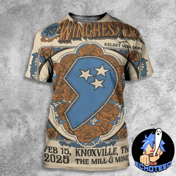 49 Winchester With Kelsey Waldon Performance On Feb 15th 2025 At The Mill & Mine Knoxville Tennessee All Over Print Essentials Unisex T-Shirt