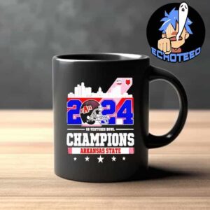 Arkansas State Red Wolves The Champions Of 68 Ventures Bowl 2024-2025 NCAAF On Dec 26th 2024 On Hancock Whitney Stadium US Mug