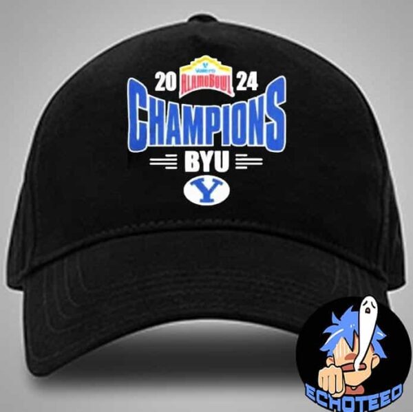 BYU Cougars The Champions Of Valero Alamo Bowl 2024-2025 NCAA On Dec 28th 2024 At Alamo Dome San Antonio Texas Classic Hat Cap