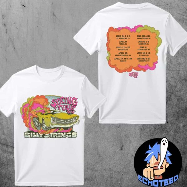 Billy Strings Spring Tour 2025 Start On Apr 3 4 5 2025 At The St Augustine Amphitheatre Essentials Two Sides Unisex T-Shirt