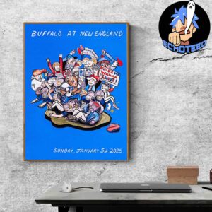 Buffalo Bills VS New England Patriots Pro Bowl Games 2025 NFL On Jan 5th 2025 At Gillette Stadium US Home Decor Poster Canvas