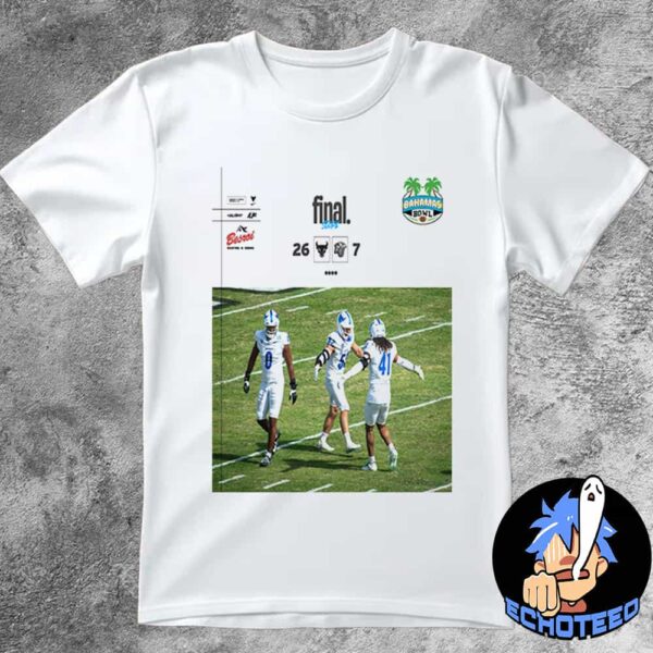 Buffalo Bulls Beats Liberty Flames With 26-7 Bahamas Bowl 2024-2025 NCAA On jan 5th 2025 At Thomas A Robinson National Stadium Nassau Bahamas Essentials Unisex T-Shirt