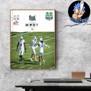 Buffalo Bulls Beats Liberty Flames With 26-7 Bahamas Bowl 2024-2025 NCAA On jan 5th 2025 At Thomas A Robinson National Stadium Nassau Bahamas Home Decor Poster Canvas