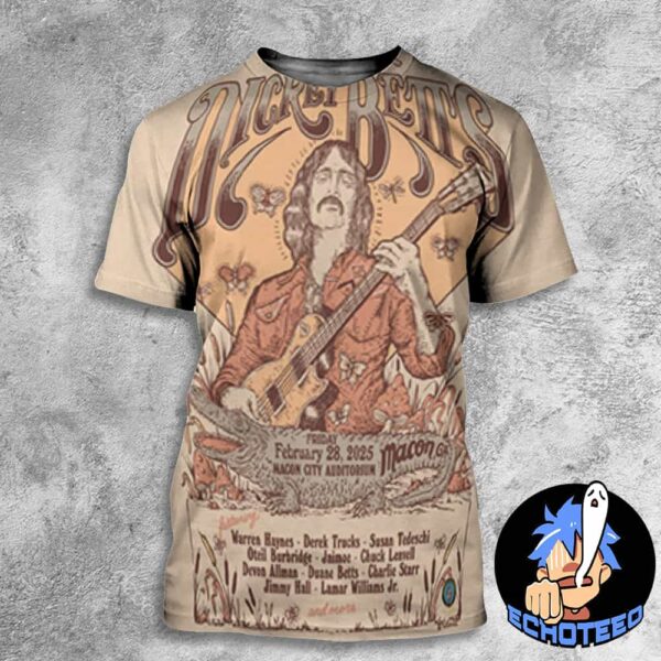 Dickey Betts Memorial Concert On Feb 28th 2025 At Auditorium Macon City Georgia All Over Print Essentials Unisex T-Shirt