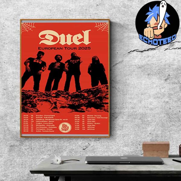 Duel European Tour 2025 Start On May 28th 2025 At Chemiefabrik Dresden Germany Home Decor Poster Canvas