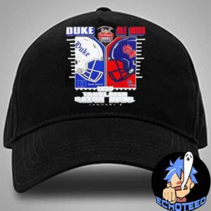 Duke Blue Devils VS Ole Miss Rebels Taxslayer Gator Bowl 2025 On Jan 2nd 2025 At Jacksonville Florida Classic Hat Cap