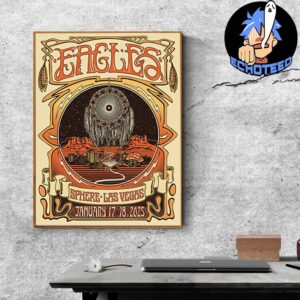 Eagles Performance On Jan 17 18 2025 At The Sphere Las Vegas Artwork By Fez Moreno Home Decor Poster Canvas