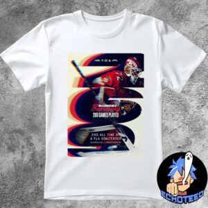 Florida Panthers Sergei Bobrovsky 269 Games Played No 2 All Time By A FLA Goal Tender NFL 2025 Essentials Unisex T-Shirt