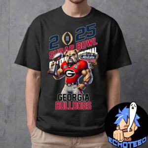 Georgia Bulldogs Allstate Sugar Bowl Champions NCAAF Season 2024-2025 CFP Quarterfinal Essentials Unisex T-Shirt