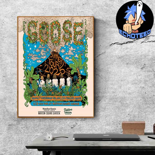 Goose The Band Summer Tour 2025 Start On Jan 15th 2025 At Greenwood Village Colorado Home Decor Poster Canvas