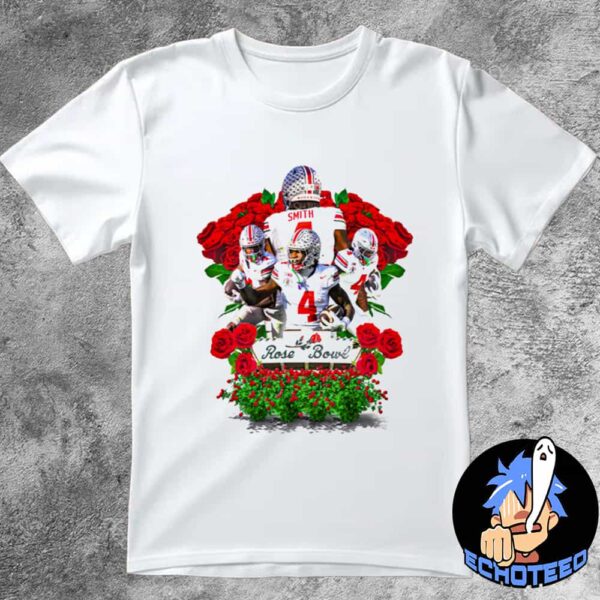 Jeremiah Smith Ohio State Buckeyes Legendary Showcase Number 4 The Champion Of Rose Bowl On Jan 2nd 2025 NCAA CFP At Pasadena California Essentials Unisex T-Shirt