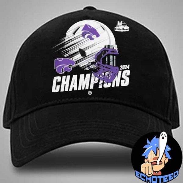 Kansas State Wildcats The Champions Of Rate Bowl 2024-2025 NCAA On Dec 26th 2024 At Chase Field Phoenix Arizona Classic Hat Cap